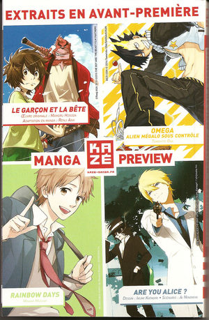 Manga Preview Kazé Produit spécial manga